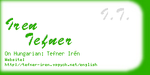 iren tefner business card